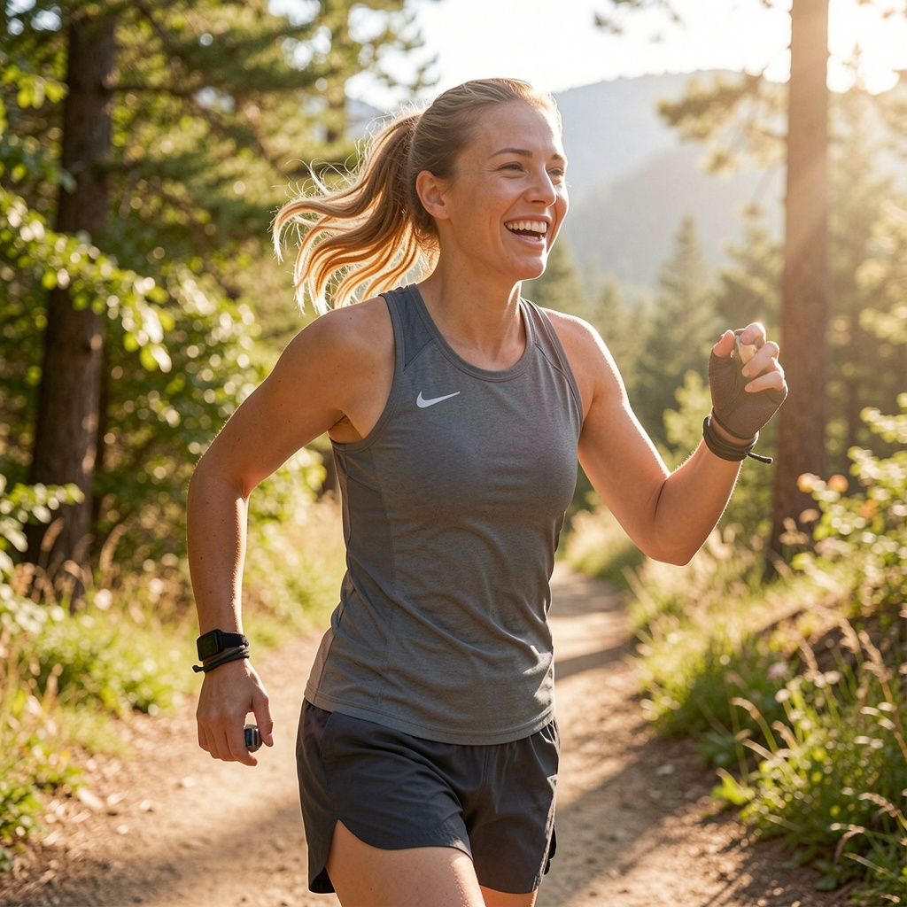 Active person enjoying outdoor activities with sustained energy and vitality